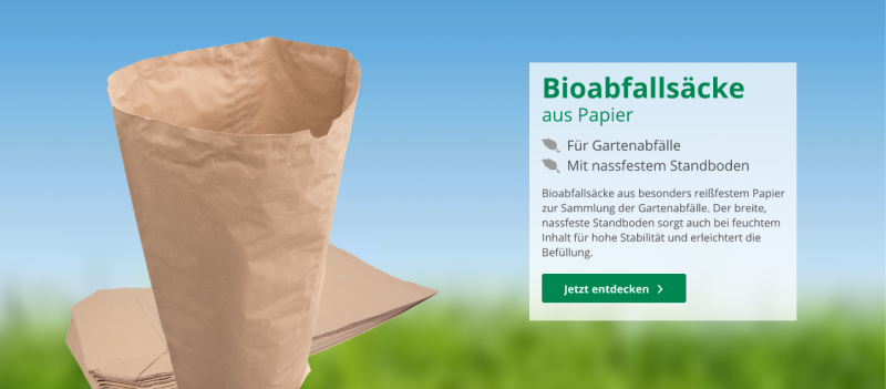 Bioabfallsäcke aus Papier