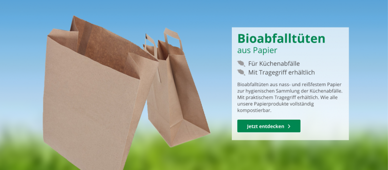 Bioabfalltüten aus Paper