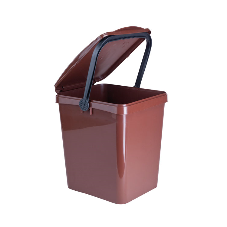 Bioabfalleimer-20l-braun_20 Komposteimer (Bio Mülleimer) für Biomüll in der Großküche (20l) braun
