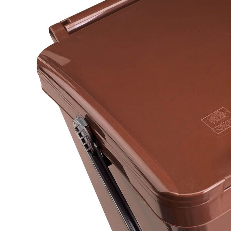 Bioabfalleimer-20-l-25-l-braun-4 Komposteimer (Bio Mülleimer) für Biomüll in der Großküche (25l) braun
